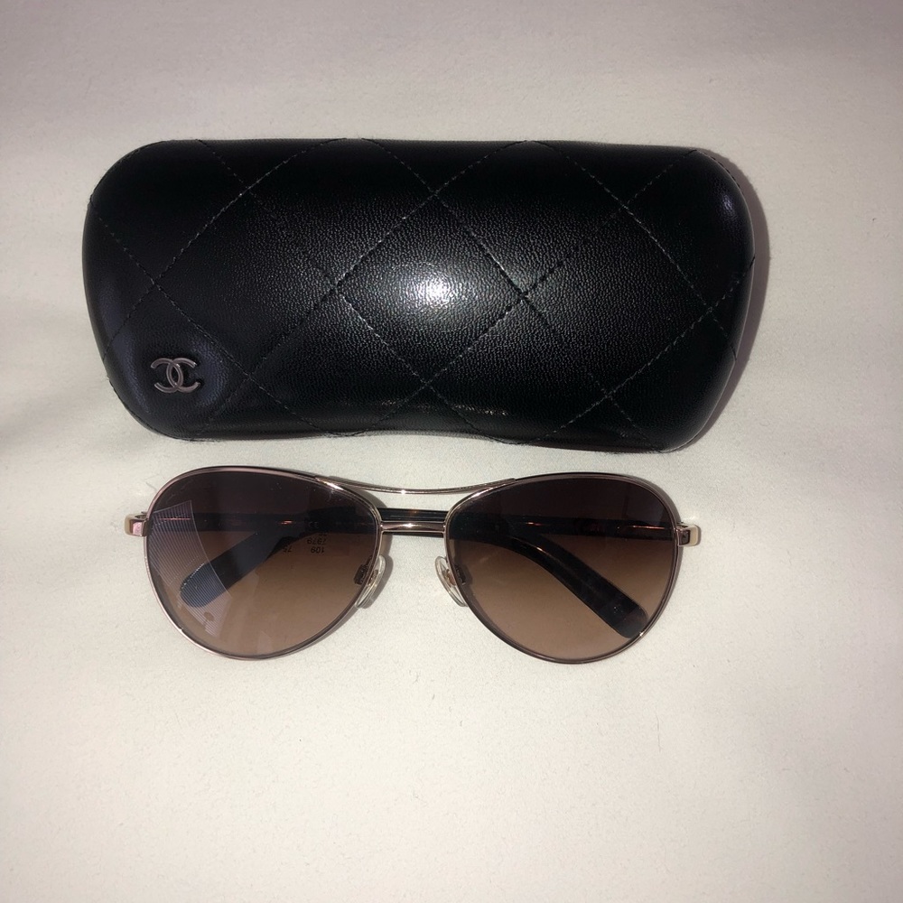 Chanel - Aviators - tortoise print